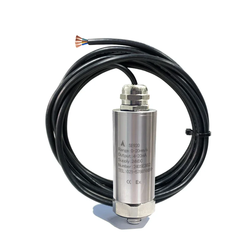 Factory Price 0-20mm/s Vibration Sensor Magnetoelectric Vibration Sensor for Motor with 4-20mAh Vibration Monitoring Sensors