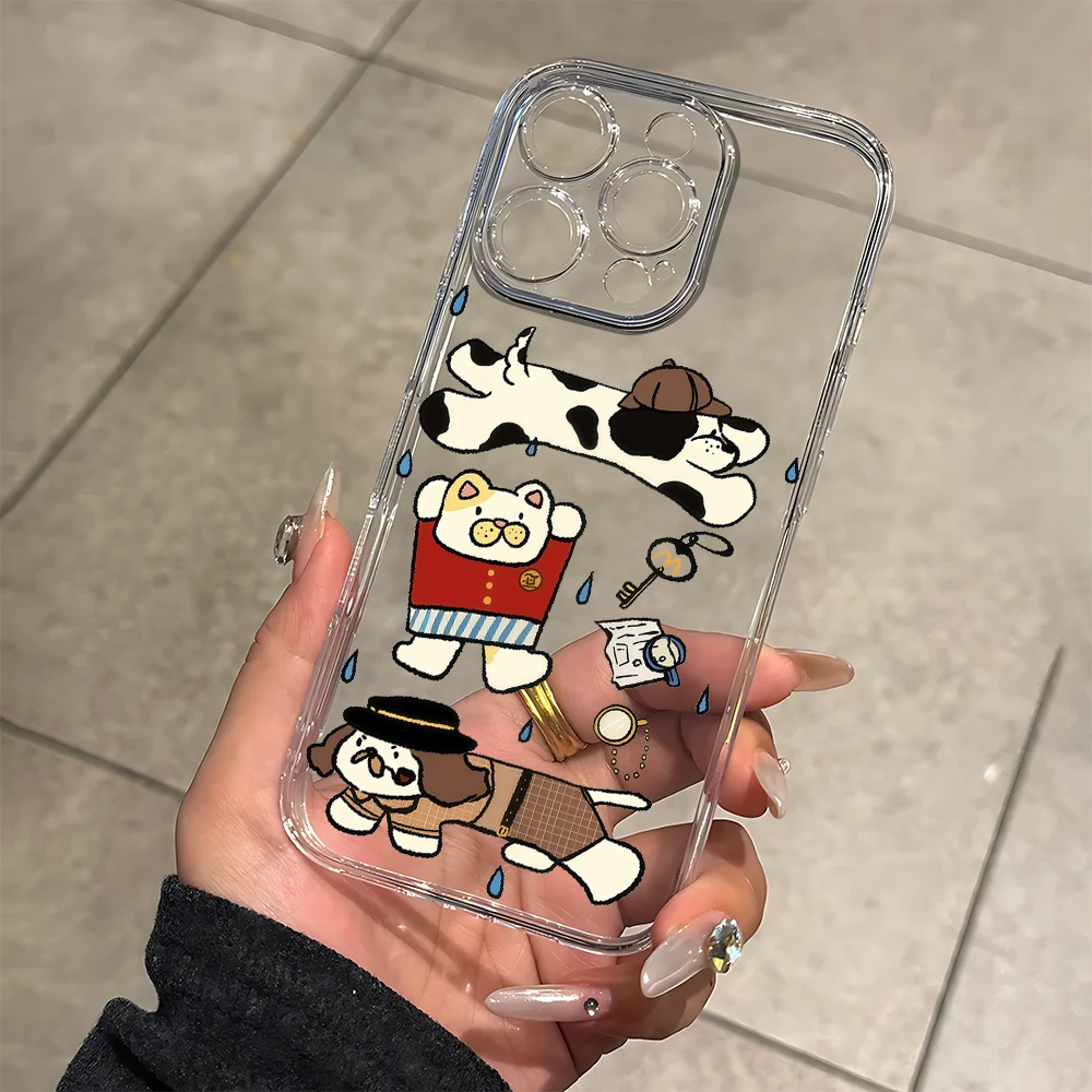 Retro-Detektiv-Silikon-Handyhülle für iPhone 17 16 15 14 13 12 11 Pro Xs Max Air Mini 7 8 6 6S Plus SE 2020 2022 Cover