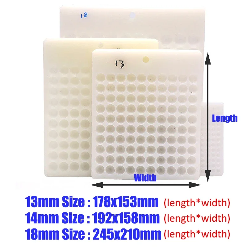 Imagem -03 - Plástico Bead Counter Board Bandeja de Contagem Rápida Abs Faça Você Mesmo Ferramenta para Diâmetro Mm20 mm 100 Furos