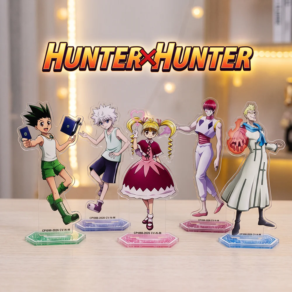 HUNTER×HUNTER Gon Killua Kurapika Leorio 10&15CM Acrylic Stand Keychain New Anime Stand Desktop Display Ornament Fans Gift