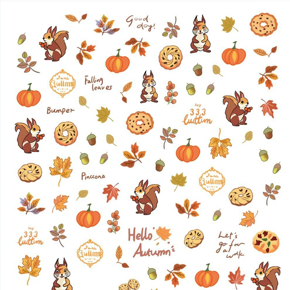 Fall Nail Art Stickers 5D Embo - огляд і ціна Nail Art Zelda
