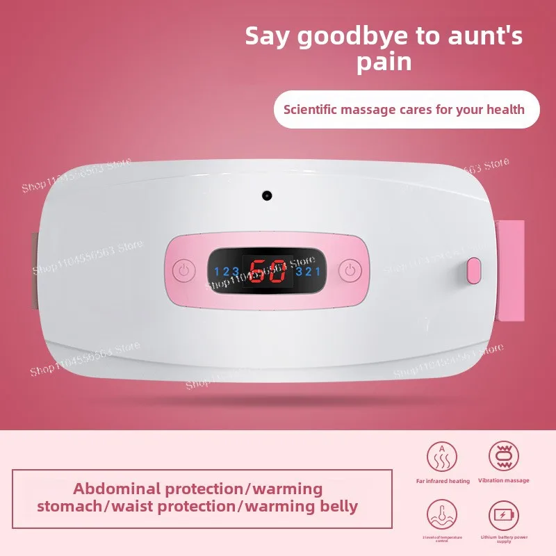 Cinto de aquecimento de palácio, tesouro de aquecimento de palácio de tia de meninas, compressa quente, massagem de cinto de cintura, cinto de aquecimento