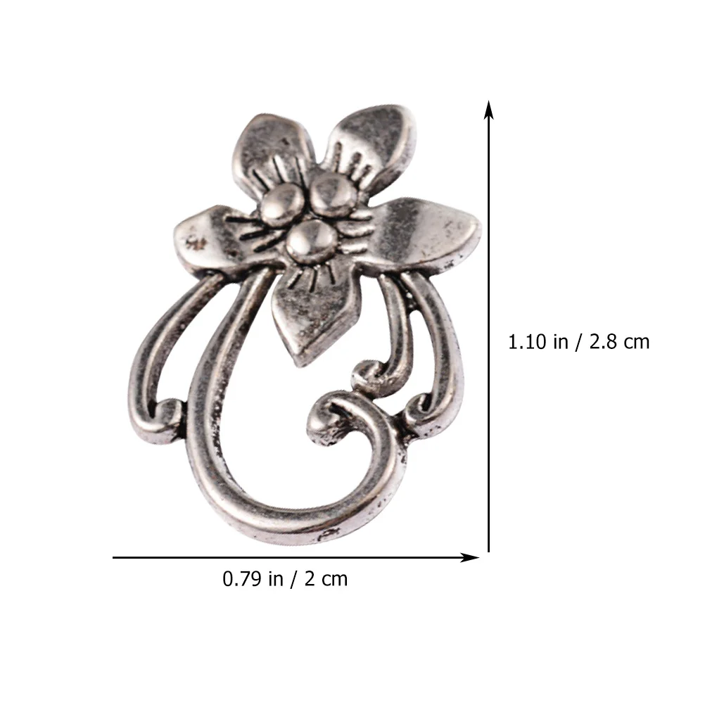 

Retro Flower-Shaped Alloy Ot Buckle Diy Jewelry Accessories Decorative Clasps For Bracelet Necklace Making Creative Buckles For