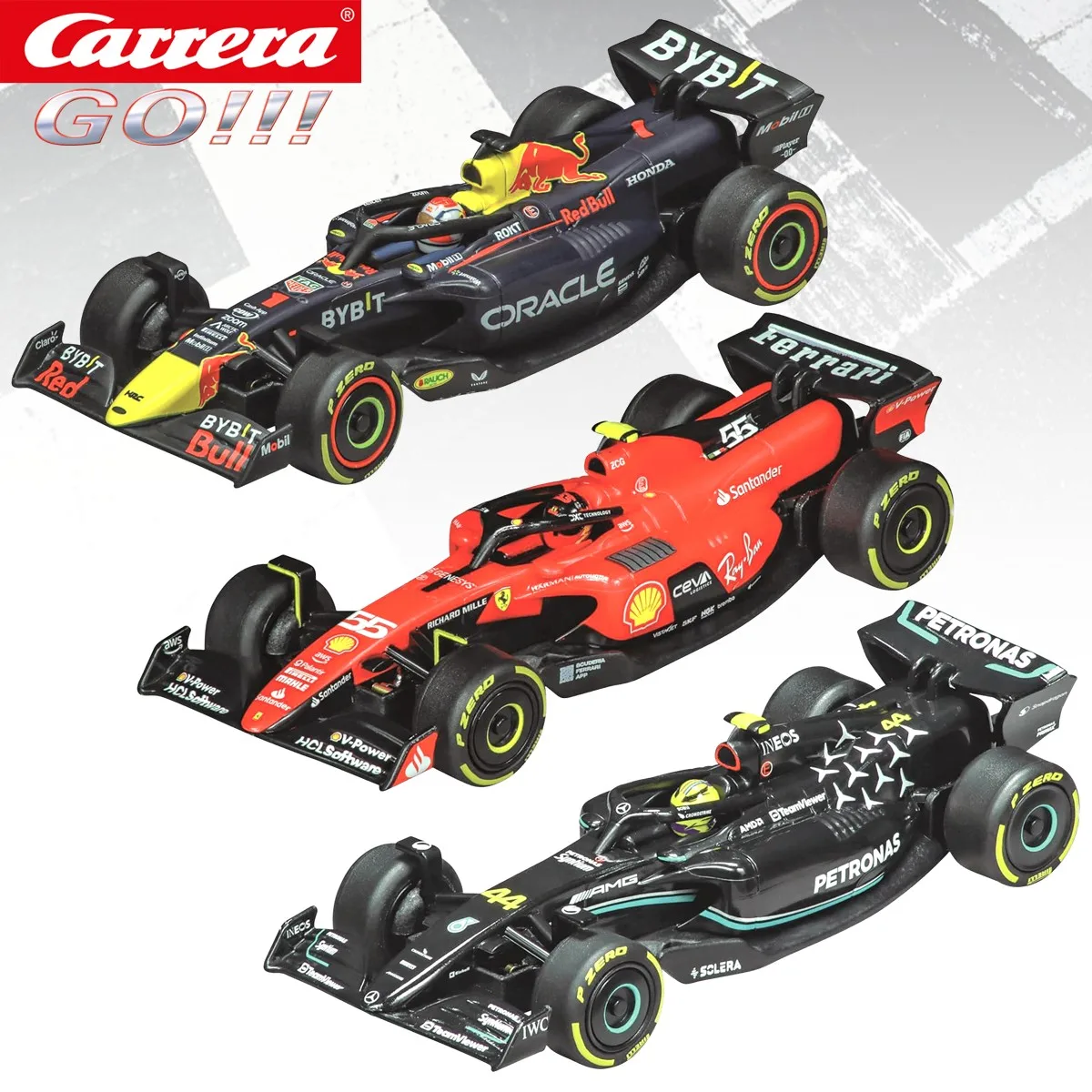carrera-slot-car-1-43-go-f1-64236-oracle-red-bull-racing-rb19-64238-mercedes-amg-f1-w14-e-64239-ferrari-sf-23