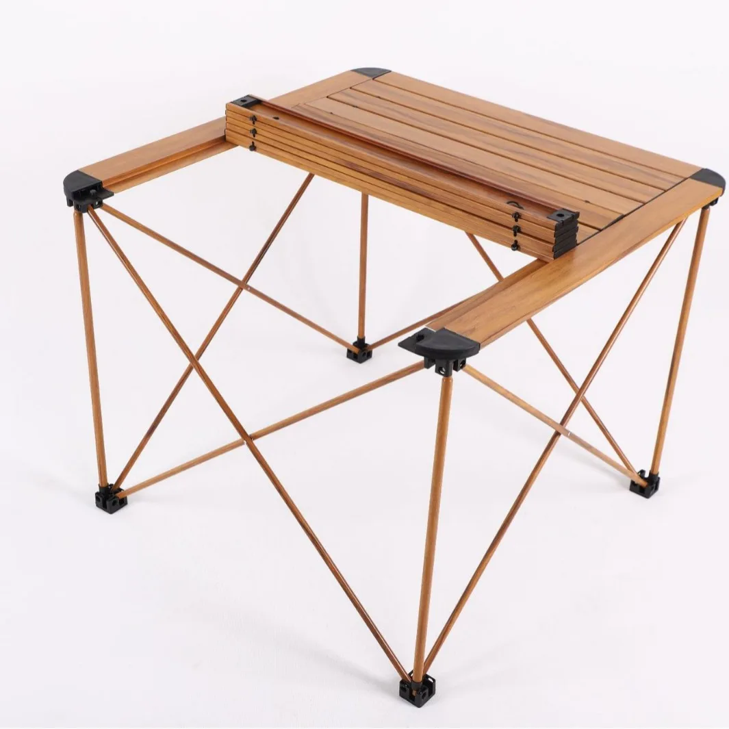 

Outdoor Portable Folding Aluminum Alloy Table and Chair Small Roll-up Camping Picnic Gear Practical Metal Outdoor Equipment