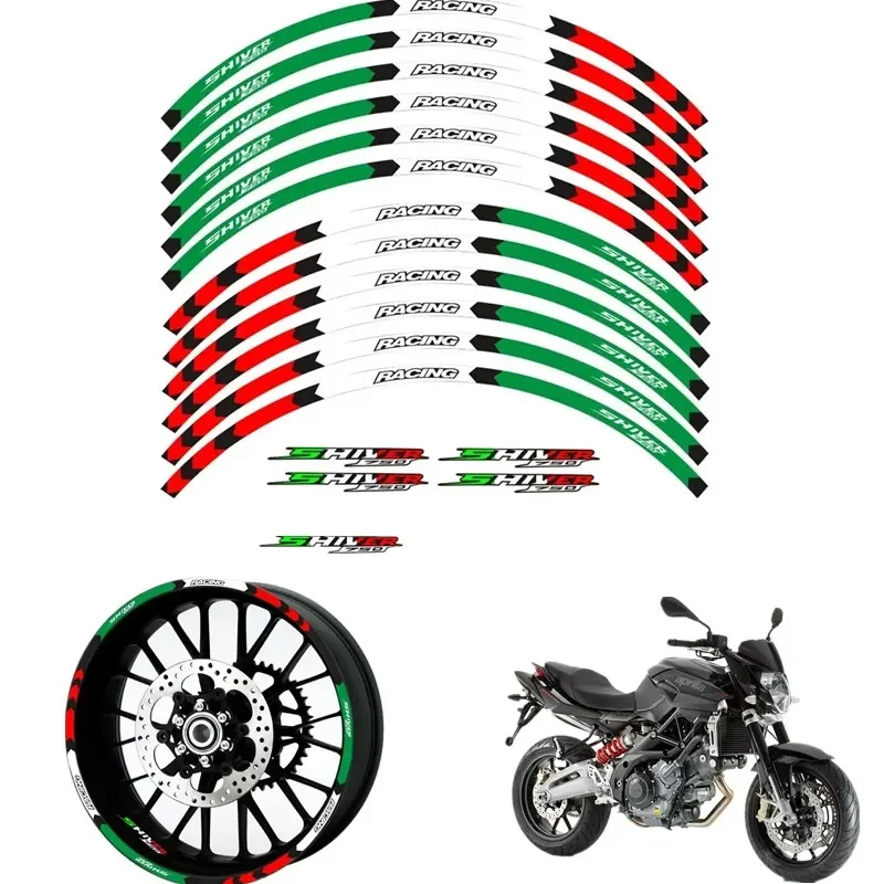 MOTO For Aprilia SHIVER 750 Motorcycle Parts Contour Wheel Decoration Decal Sticker - F