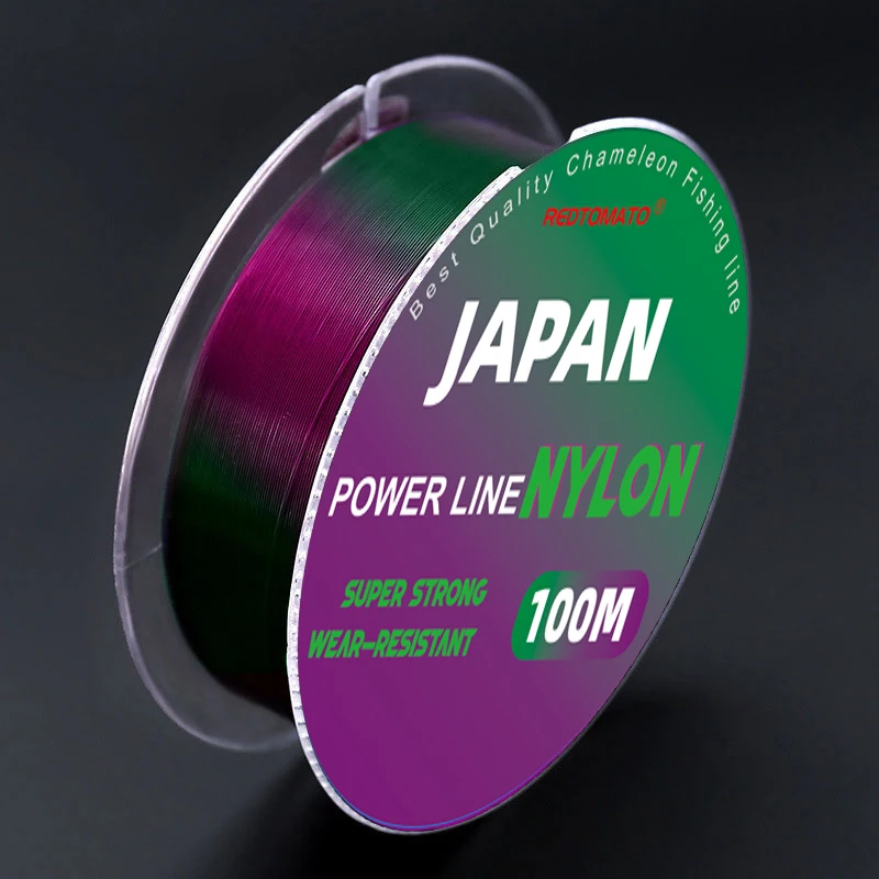 REDTOMATO 500m/1000m Farbwechselnde Chamäleon-Schnur Fluorocarbon-Beschichtung Monofilament Nylon Karpfen-Vorfachschnur Angelausrüstung