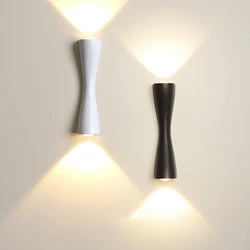 Outdoor Waterproof Wall Lamp Waterproof IP65 Modern Porch Courtyard Lamp Aluminum Background Wall Light Exterior Wall Fixture