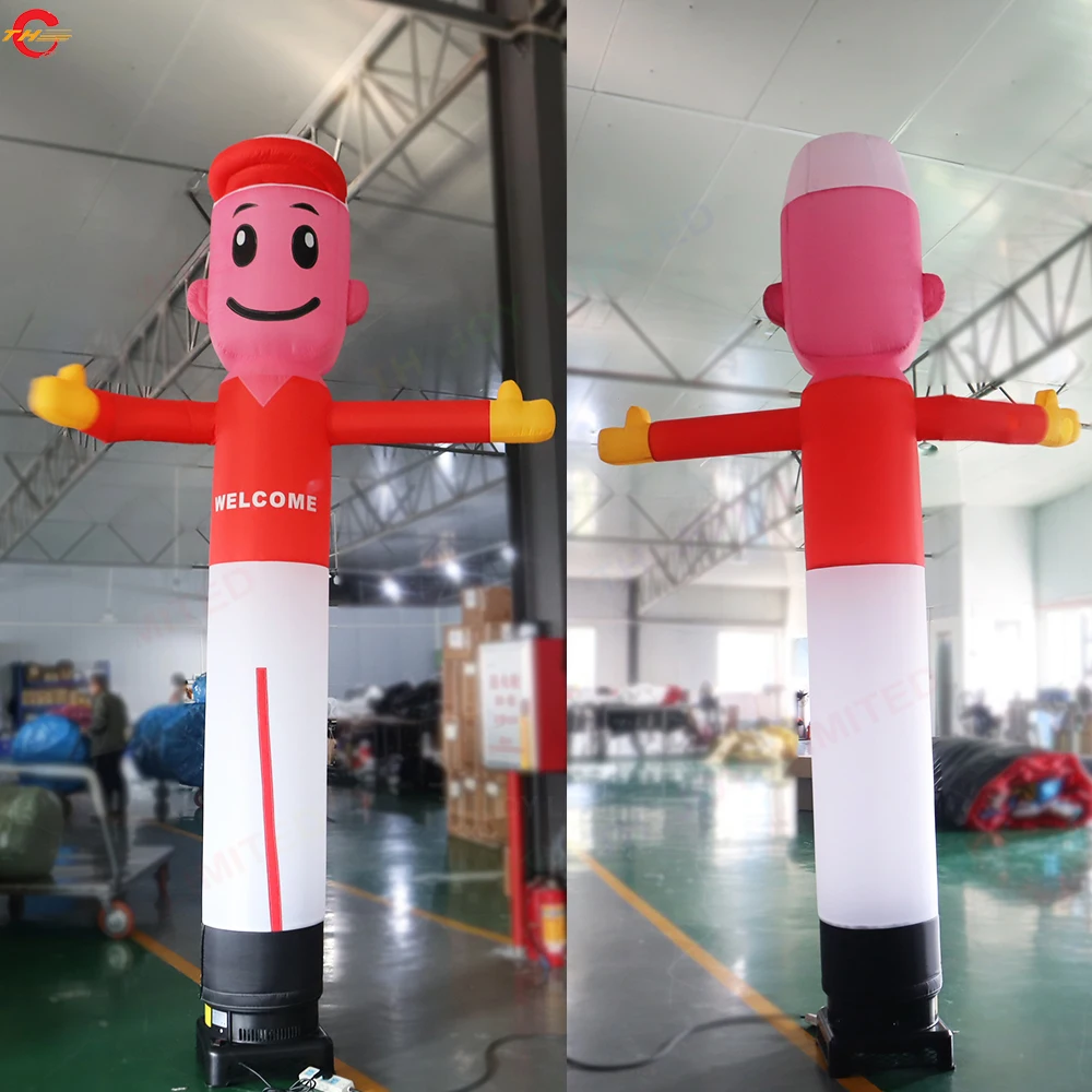 Quick Door Shipping 10ft High Hand Waving Air Dancer Oxford Material Inflatable Dancing Man Sky Dancing Tube for Advertising