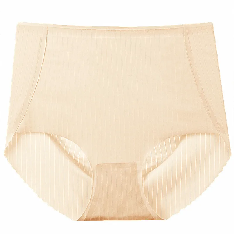 

Треугольные трусики Traceless из ледяного шелка с высокой талией, треугольные трусики, женские легкие и быстросохнущие женские трусики