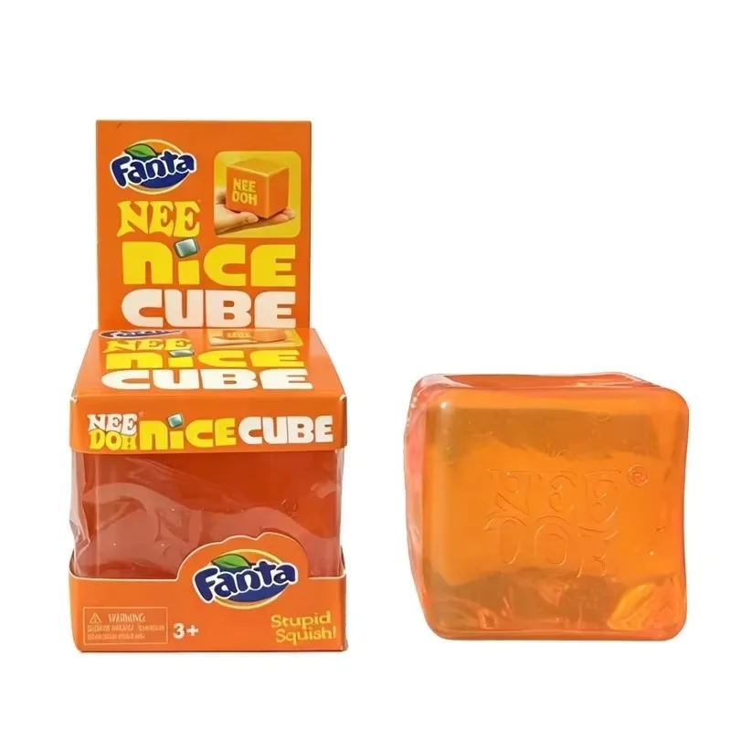 Schylling Needoh Nice Ice Baby 4er-Pack Teenie Cube Fidget Relief Sensorisches Spielzeug Cola Sprite Cube Squish Spielzeug Maltose Ungiftiges Geschenk – Detail 7