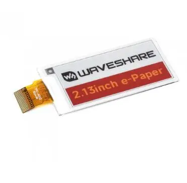 2PCS/LOTS Waveshare 2.13inch e-Paper (G),raw display, 250x122, Red/Yellow/Black/White