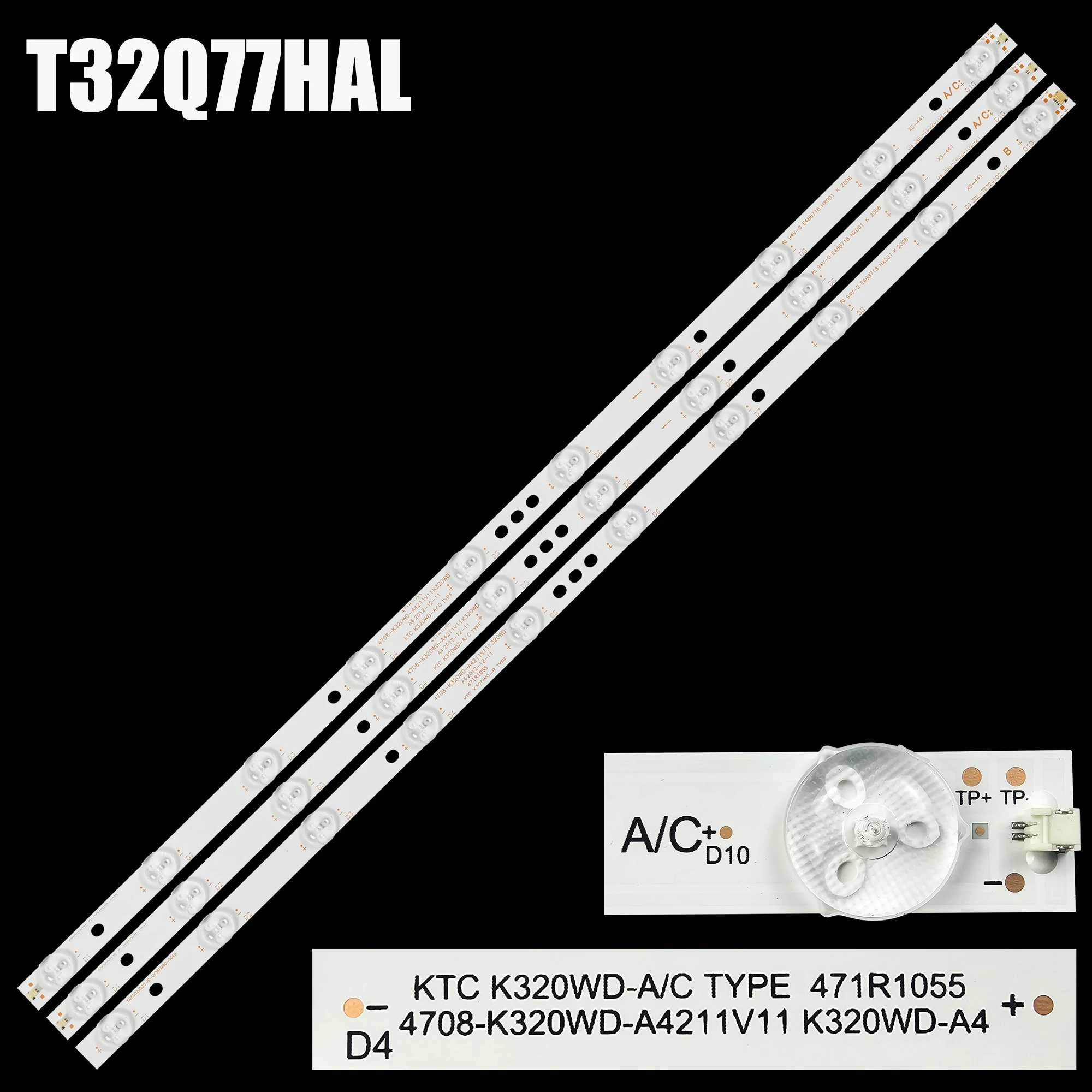 10 LEDs Backlight Strip 4708-K320WD-A4211V11 A4211V01 For 32PFL3045 32PFL1335/T3 32PFL5040/T3 32l31 T32Q44HDL 32CE561 H32PA3900