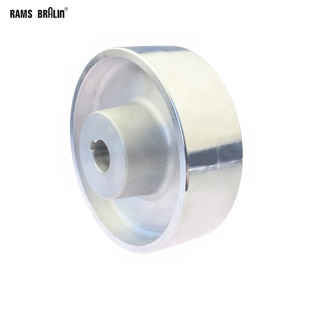 160x54x19mm/24mm Fully Aluminum Belt Grinder Running Wheel Roller Driving Wheel with 6/8*3mm Key Slot