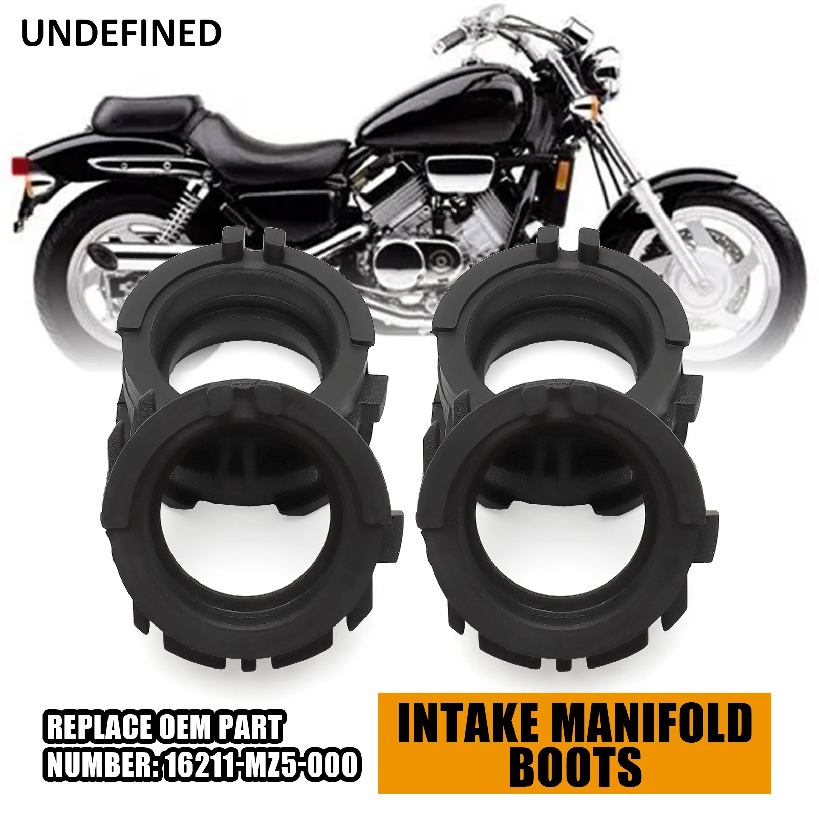 Carburetor Intake Manifold Boots 4Pcs For Honda VF750C MAGNA DELUXE VFR750 VFR750F Replace OEM Part Number 16211-MZ5-000