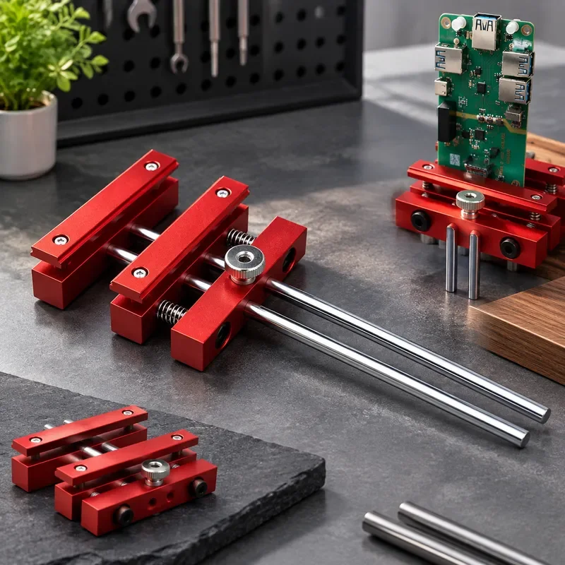 Aluminum Alloy PCB Soldering Fixture Circuit Board Welding Clamp Holder Anodized Max Opening 150mm