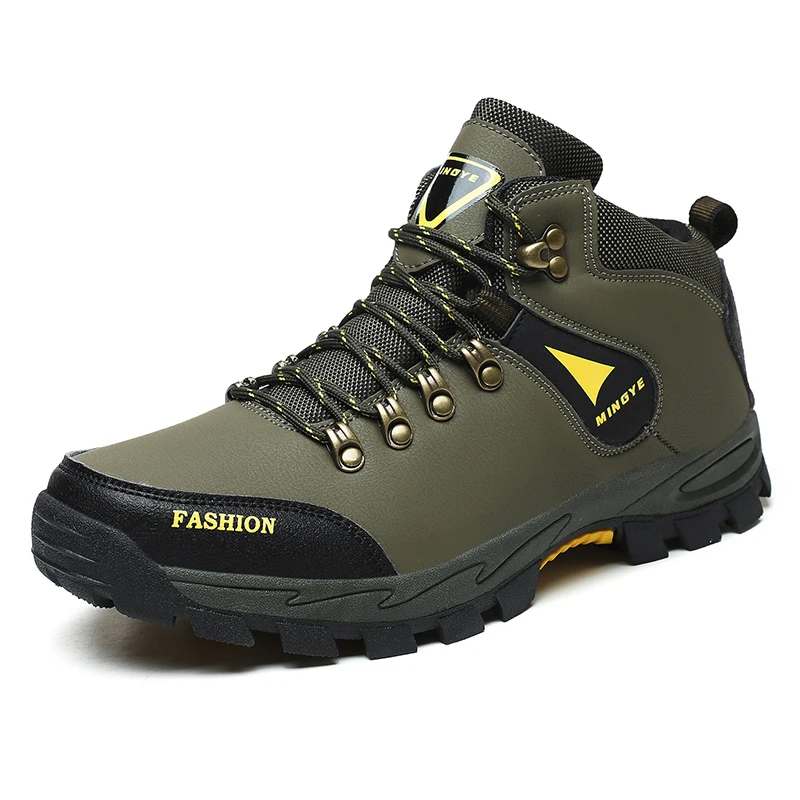 2024 New Outdoor High Top Men's Shoes Waterproof Hiking Boots Walking Climbing Shoes Mountain Sport Boots Hunting Mens Sneakers