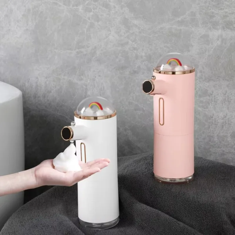 

New product USB charging Smart induction perfume foam washing mobile phone D32 soap dispenser rainbow