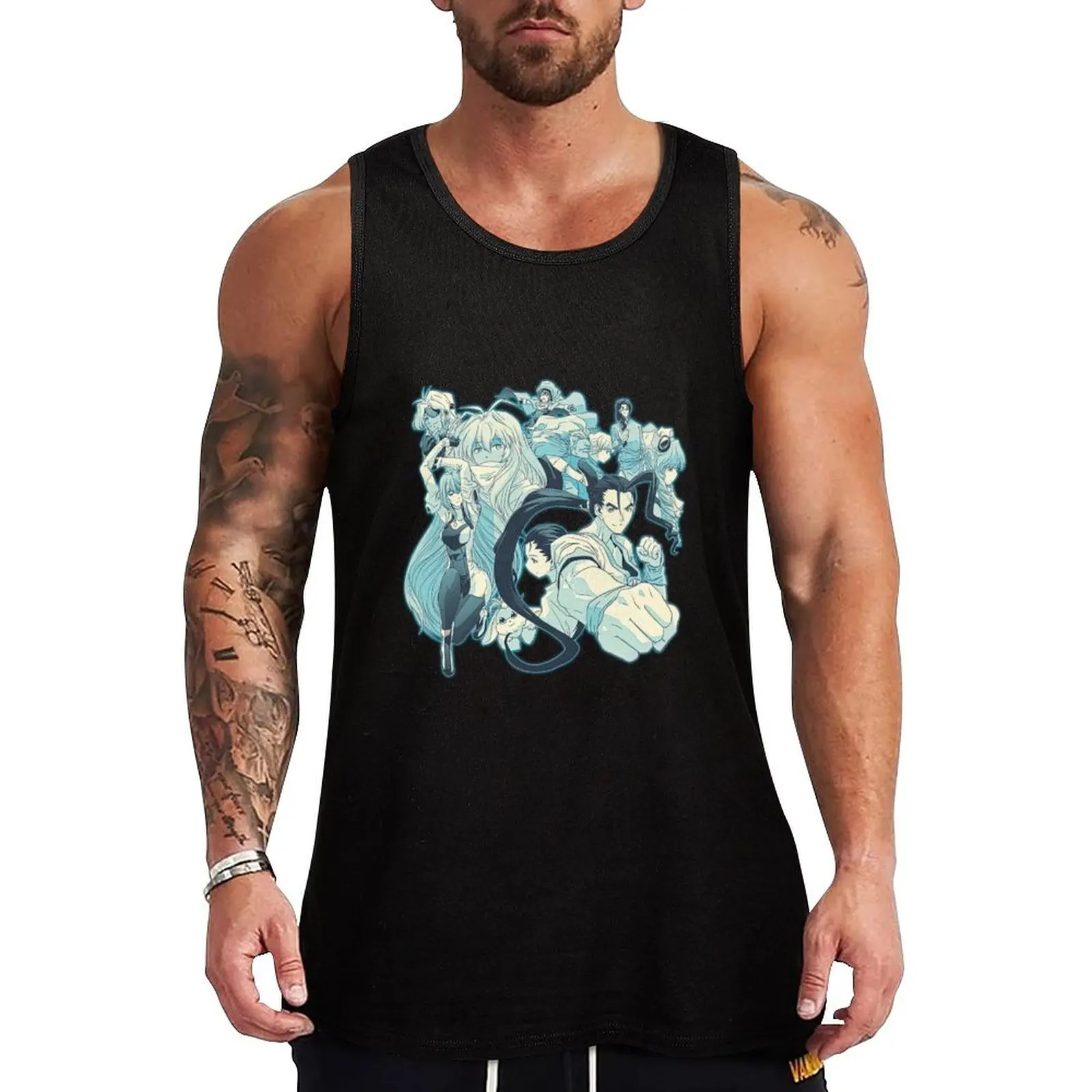 Robot Rpg Tank Top Sleeveless Gym Tank Top Fitness Training Quick Dry