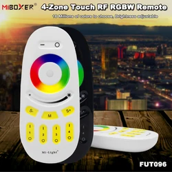 Miboxer FUT096 2,4 GHzRF 4 zonas atenuador inalámbrico control remoto táctil para tira de LED inteligente RGB/RGBW bombilla/lámpara/Panel/controlador