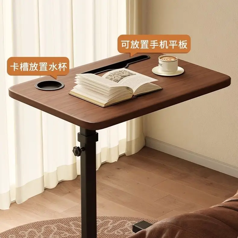 Adjustable Mobile Laptop Table Foldable Bedside Desk for Home Office Living Room Sofa Side