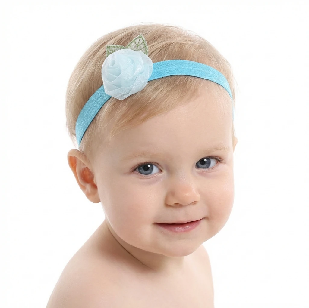 New Baby Stretch Headband Cute Rose Children's Hair Accessories Infant Hair Accessories