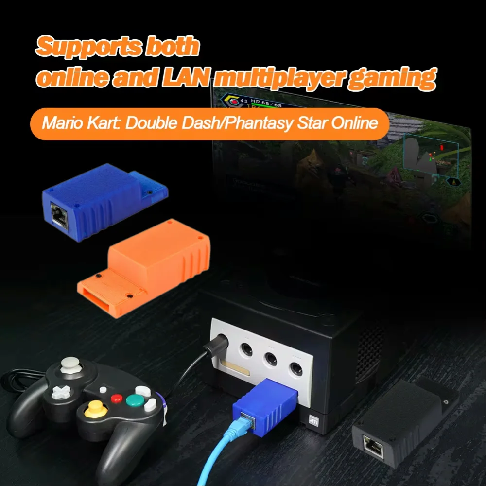 ETH2GC Broadband Adapter Emulator Ethernet Module Online and LAN Multiplayer with Memory Card Slot For Nintendo GameCube