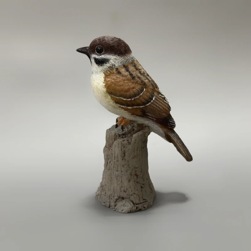 Decorative Birds Sparrow Resin Statue Ornaments Home Decor Cute Model Handmade Crafts Home Decorations Original Special Figurine