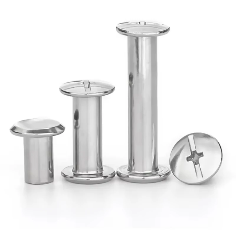 Nail Rivet Bolt M3 M4 M5 M6 304 Stainless Steel Leather Bag Belt Photo Scrapbook Album Book Post Binding Screw Chicago Screw
