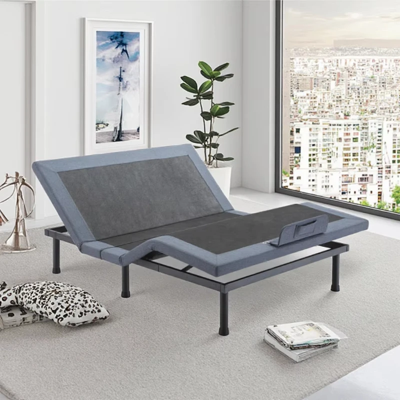 

Bedroom smart adjustable bed, Aojin motor metal frame with massage function