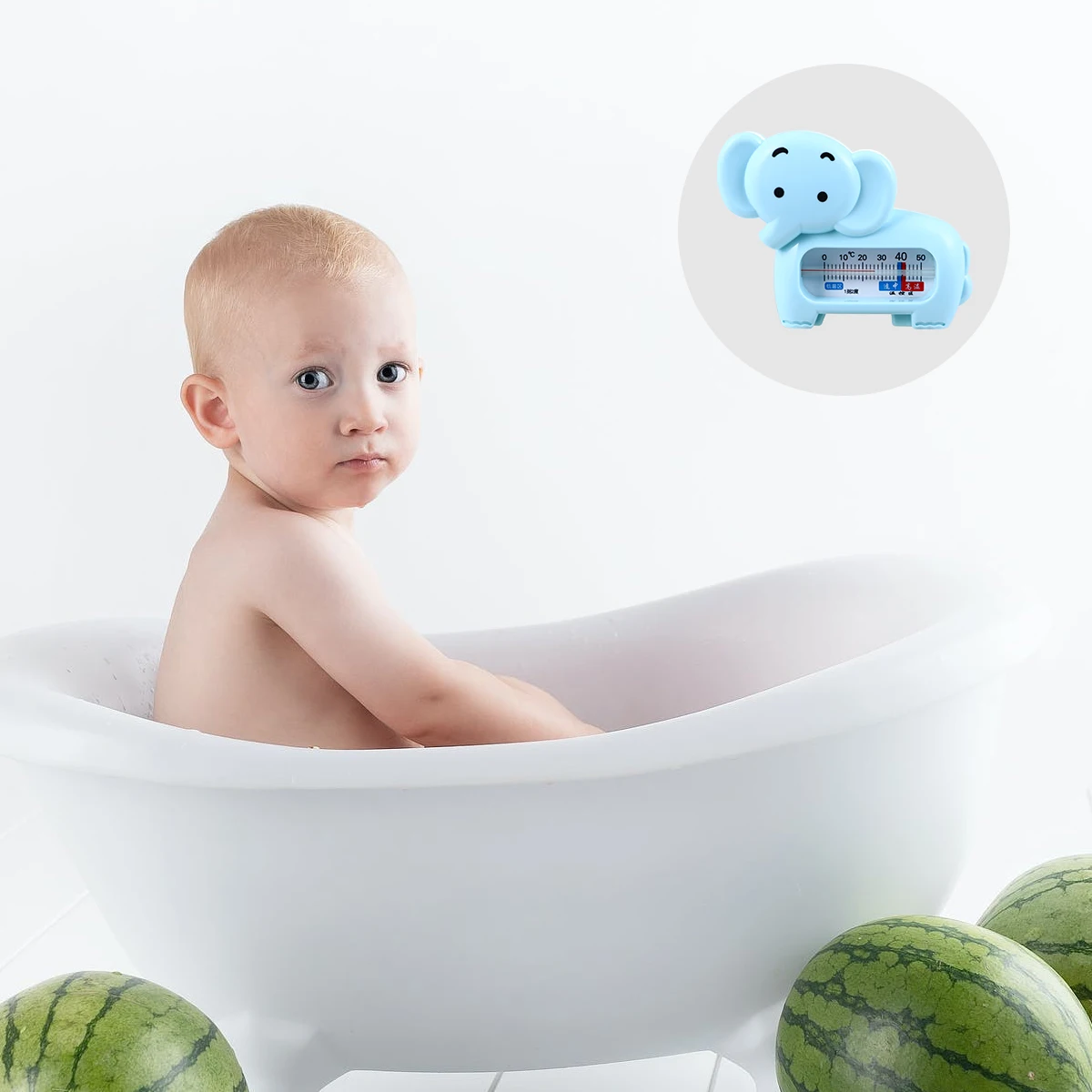 

2 Pcs Baby Bath Thermometer Kids Water Temperature Meter Infant Elephant Shape Toy Safe Bath Gadgets Thermometer