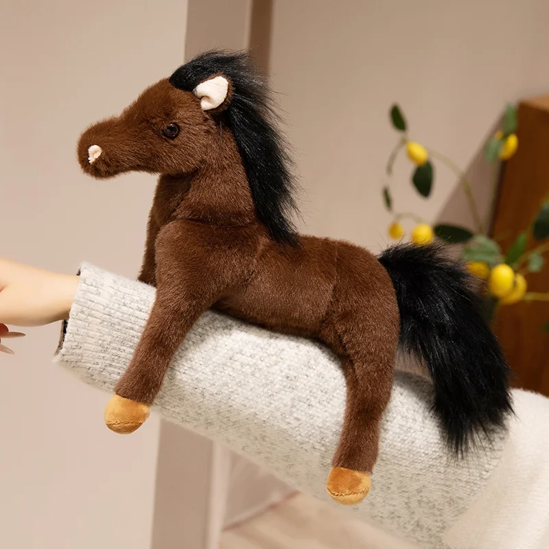 8 Styles Real Life Pony Horse Plush Dolls Pony Stuffed Toys Animal High Quality Classic Birthday Gift Room Decor