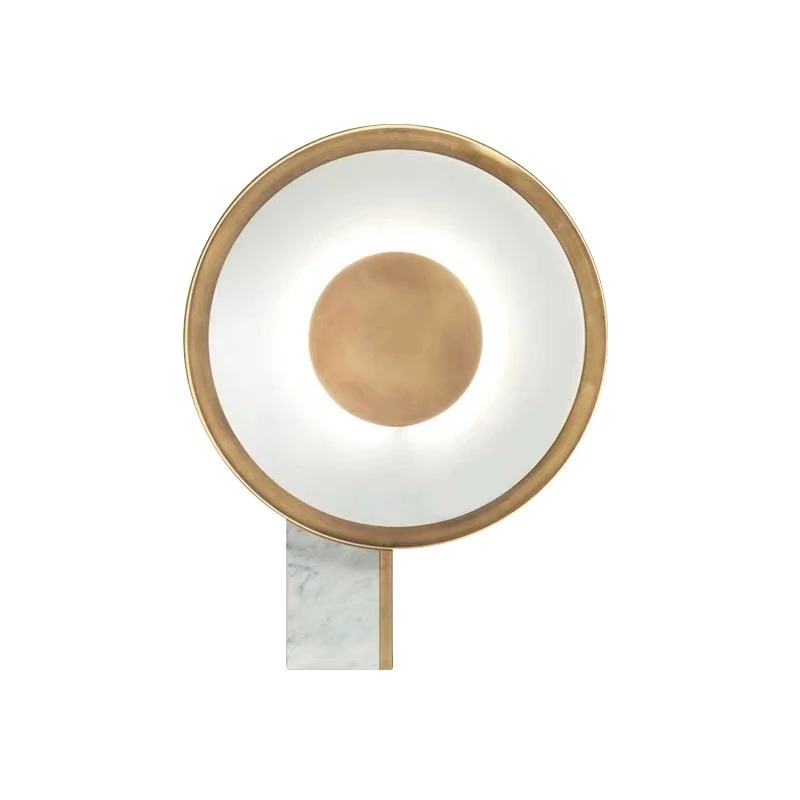 Simple marble living room table lamp modern creative personality model room bedside decoration table lamp