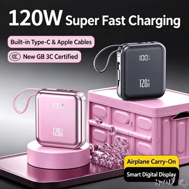 3C certified mini power bank with a large capacity of 20000mAh fast charging mobile power bank suitable for Xiaomi and Apple