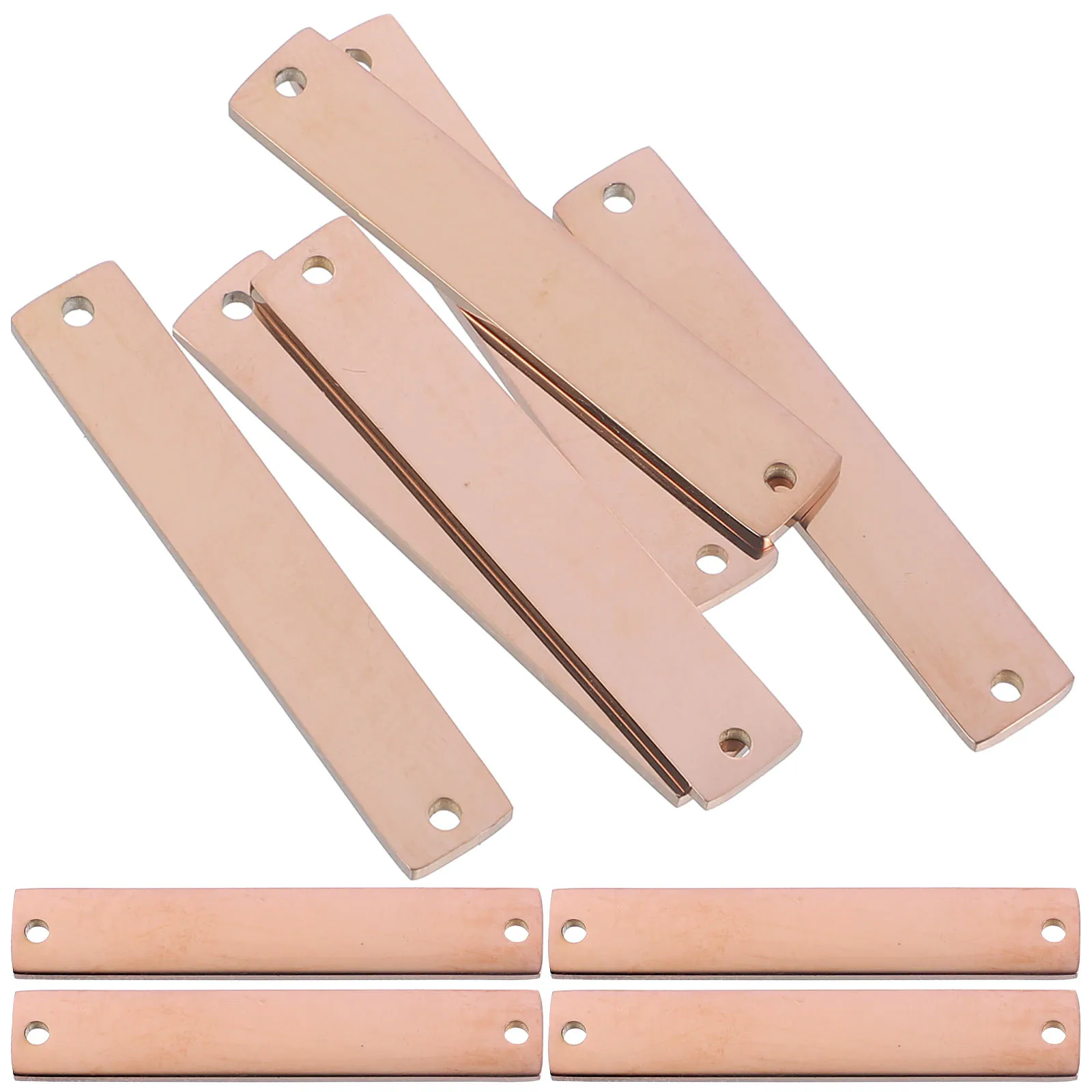 

10 Pcs Dual Hole Connector Exquisite Workmanship Pendant DIY Jewelry Making Accessories Machine Lettering Hanging Ornaments