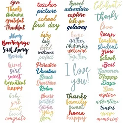 Metal Cutting Dies For Christmas DIY Clipbook Photo Album 3D Greeting Card Decoration Word I Love You Craft Articles 2022 New