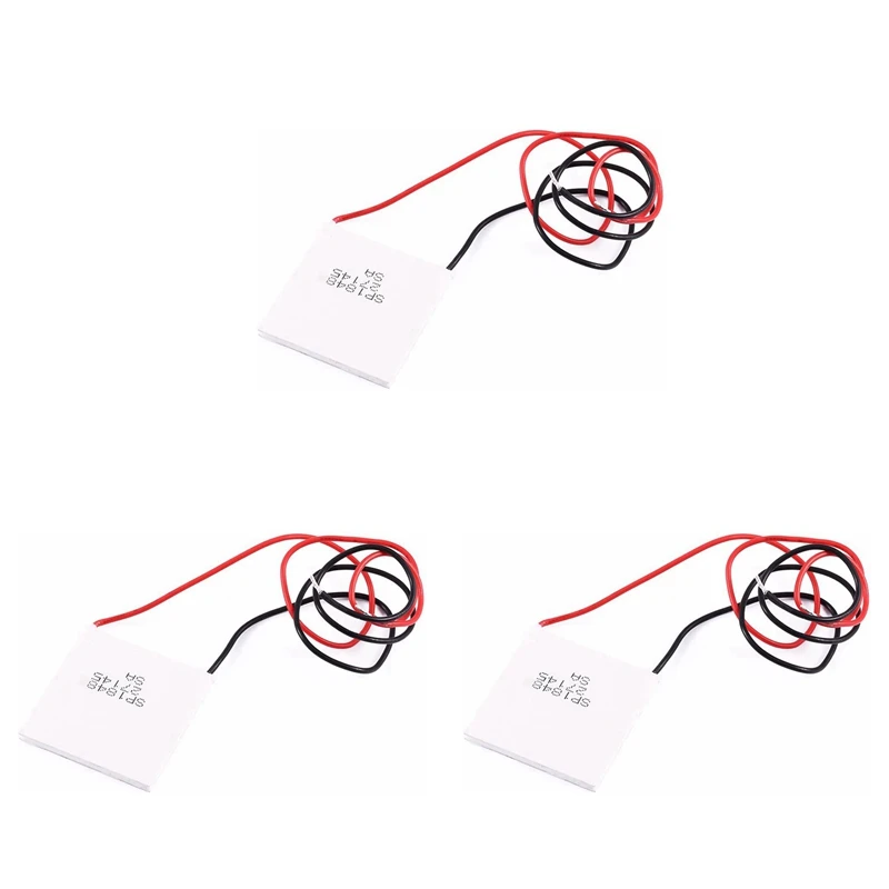 

3X Thermoelectric Peltier Module, High Temperature Thermoelectric Power Generator Peltier TEG 150Celsius,White 40X40mm