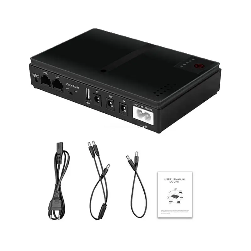 Compact Mini UPS Battery Backup Uninterruptible Power Source 5V9V12V Output New Dropship