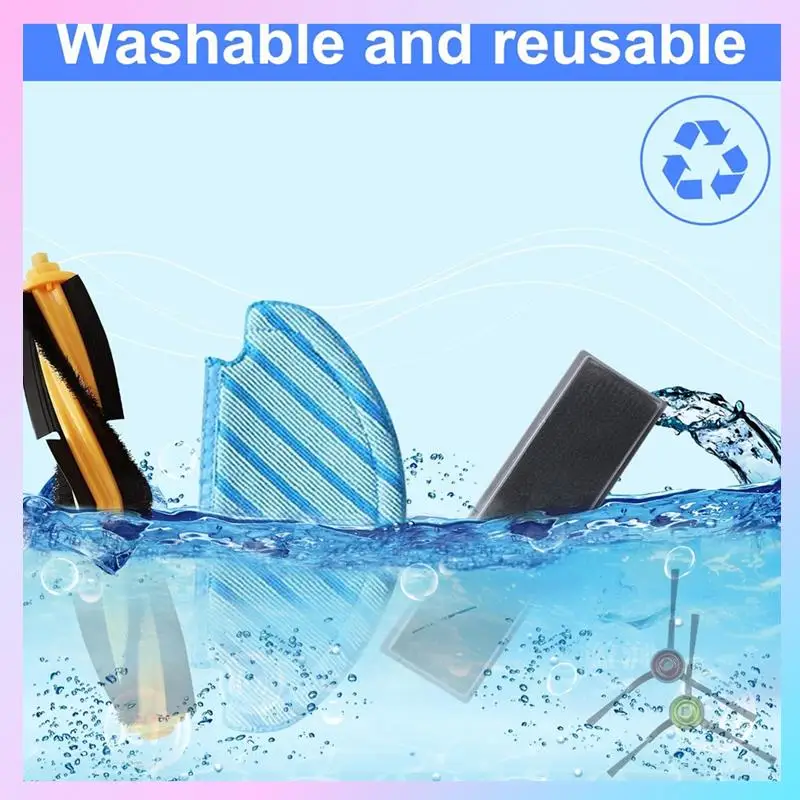 Аксессуары ABRG для Ecovacs Deebot N8/N8+/N8 Pro/N8 Pro+/T8/T8+/T8/T9/T9+/OZMO 950/920Основные щетки, фильтры, боковые щетки