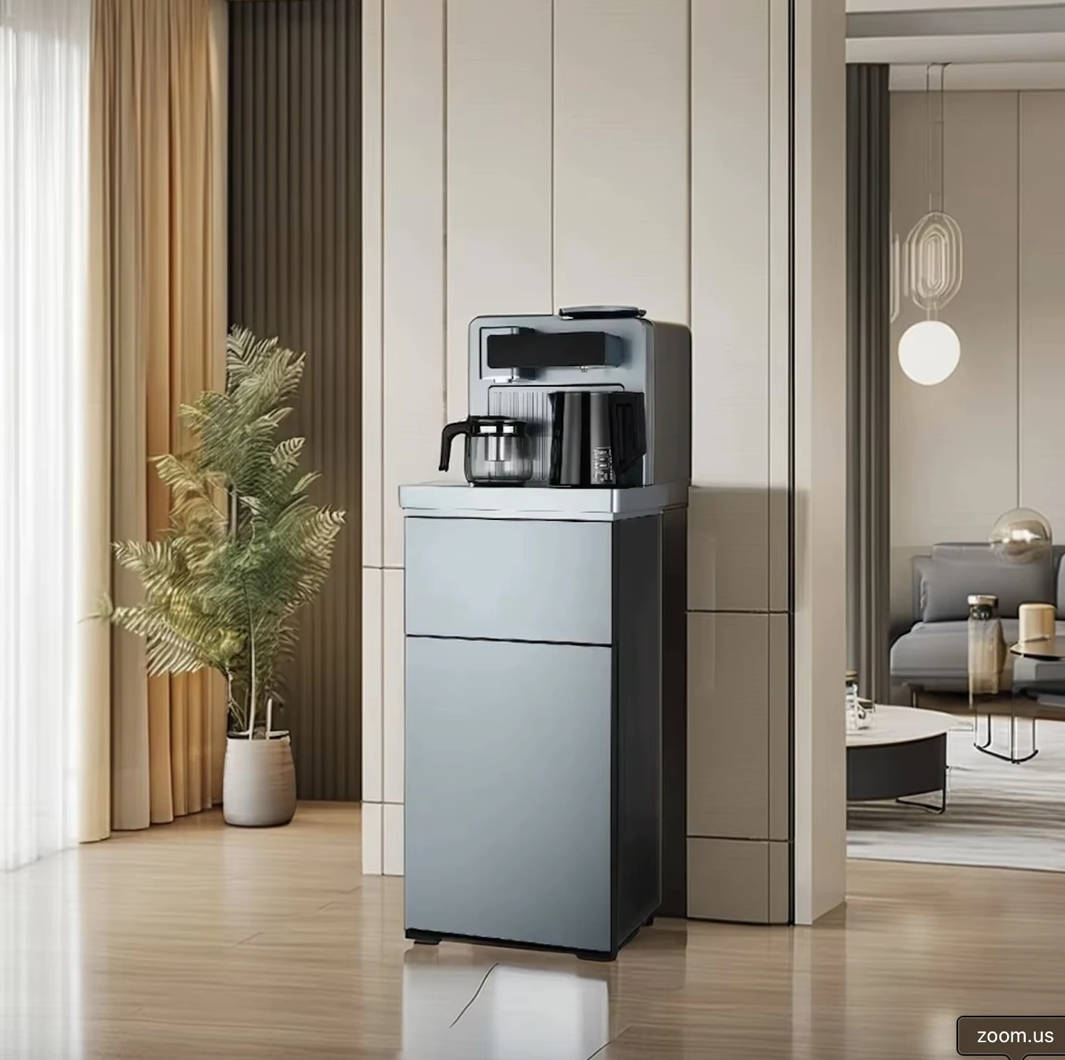 حار بيع-220 فولت-240 فولت موزع المياه وآلة شريط الشاي - الساخن البارد للمنزل والمكتب - FJ-913 (أسمر فاتح)