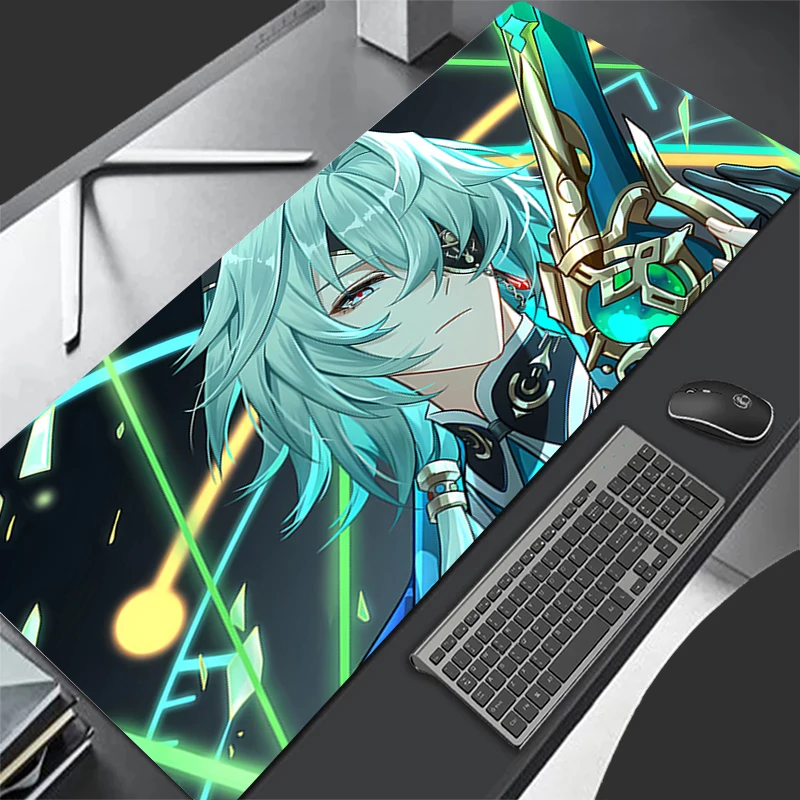 

Mousepad Computer Gaming Accessories HD Keyboard Pad Office PC Rubber Mouse Pad Decoracion Desk Honkai Star Rail Anaxa Mouse Mat