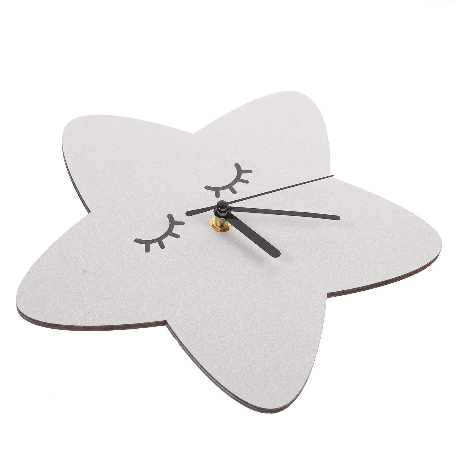 

Star Shaped Wall Clock Silent Mute Decorative Cartoon Clock for Bedroom Living Room Easy Install Home Decor Gift