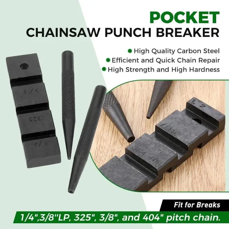 Heavy Duty Chainsaw Chain Breaker Rivet Splitter Tool Rust Resistant Fits 1/4