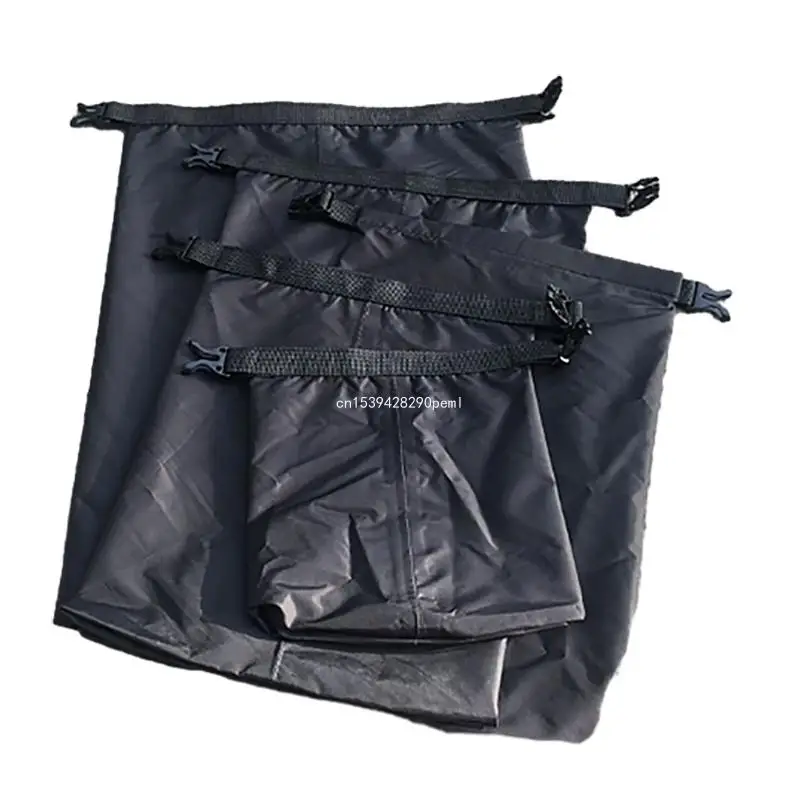 Bolsa seca impermeable para exteriores, sacos almacenamiento con hebilla para playa, bolsa seca ligera para acampada, kayak,