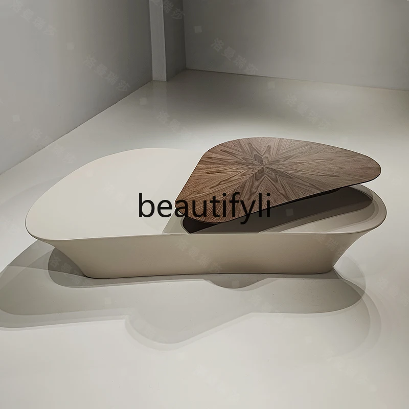 

Special-shaped rotating coffee table living room simple model room villa high-end coffee table