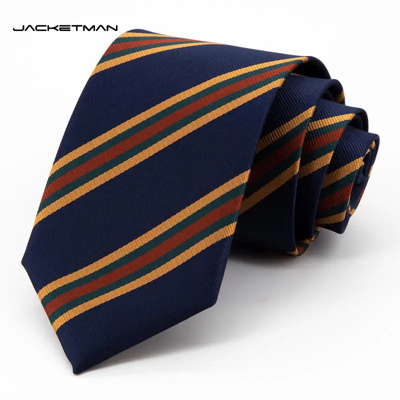 Jacketman Tie Men's Korean Edition Blue Fashion Orange Twill Vintage Professional Formal Dress Business Wide 8cm Style