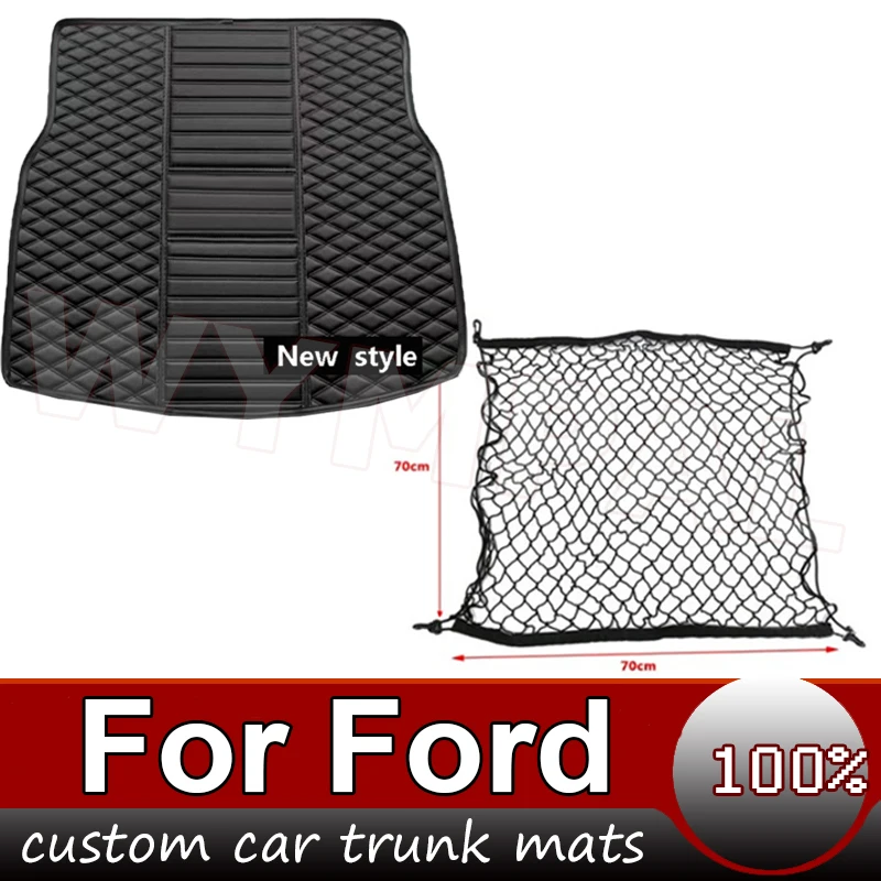 

Из искусственной кожи коврики для багажника автомобиля Ford Mondeo 2013-2021 2006-2012 Kuga 2013-2022, детали интерьера автомобиля, аксессуары, ковер