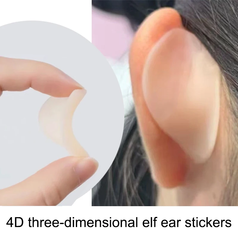 

Elf Ear Support Stickers Invisible Ear Corrector Earlobe Support Patches Elf Ear Makeup V-Face Stickers Easy Use