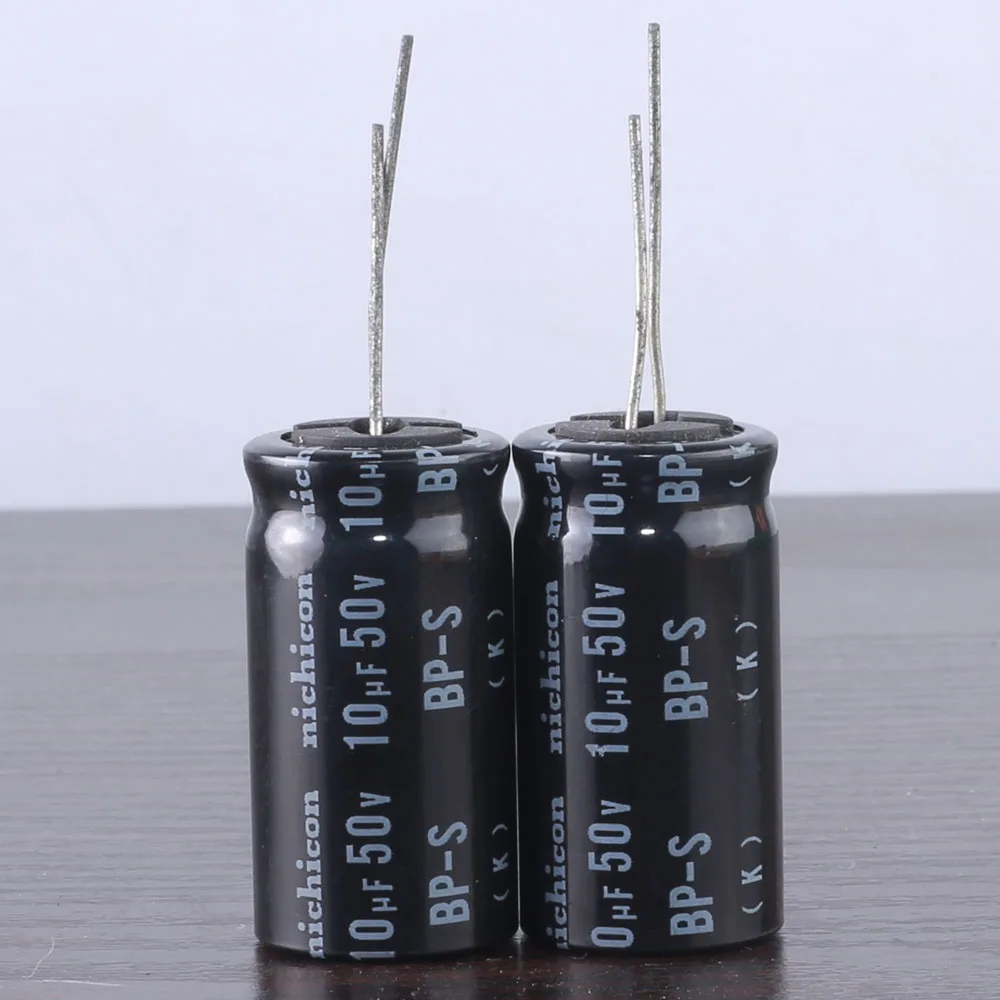 

2pc Nichicon GB 10uf 50v 10mfd BP-S Speaker Network Audio Capacitor