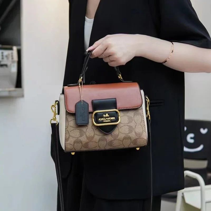 2024 new French handbag design retro shoulder bag versatile fashion crossbody bag